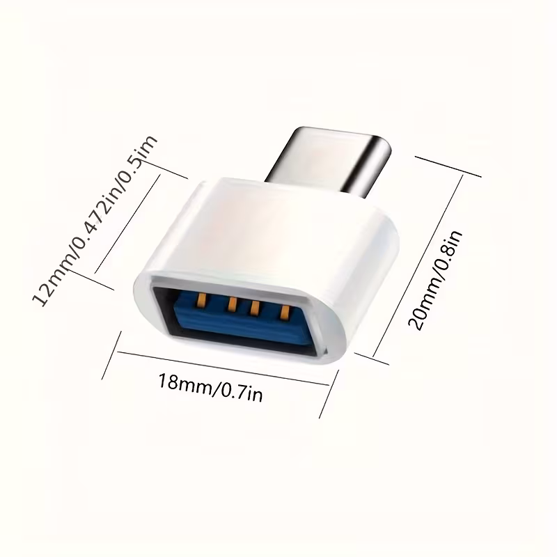Adaptateur USB-C Mâle à Femelle